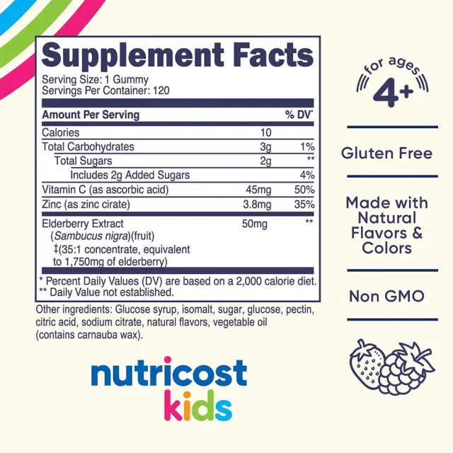 Nutricost Kids Elderberry Gummies 2
