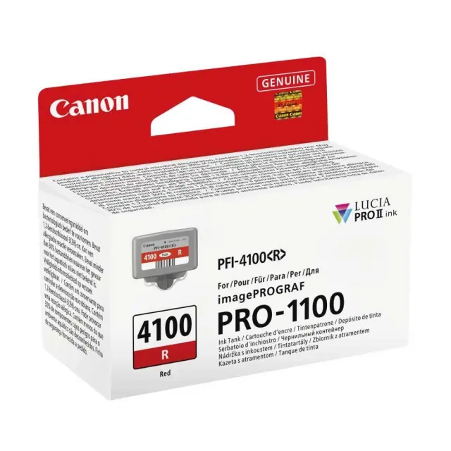 Canon PFI-4100 Γνήσιο Μελάνι Εκτυπωτή InkJet Κόκκινο (6785C001)