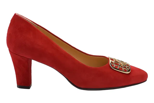 Ferdinando Γόβες Γυναικείο δέρμα Nubuck Κόκκινο FER/B009 ROSSO - 37 3