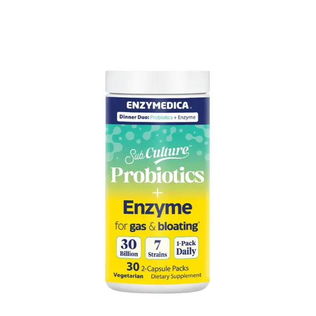 Enzymedica SubCulture™ Dinner Duo: Probiotics + Enzyme for Gas & Bloating*