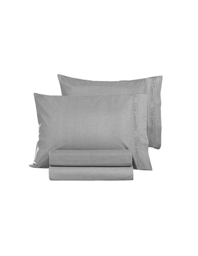 Σετ Μαξιλαροθήκες 2 Τεμαχίων Guy Laroche Color Plus Silver 50x70
