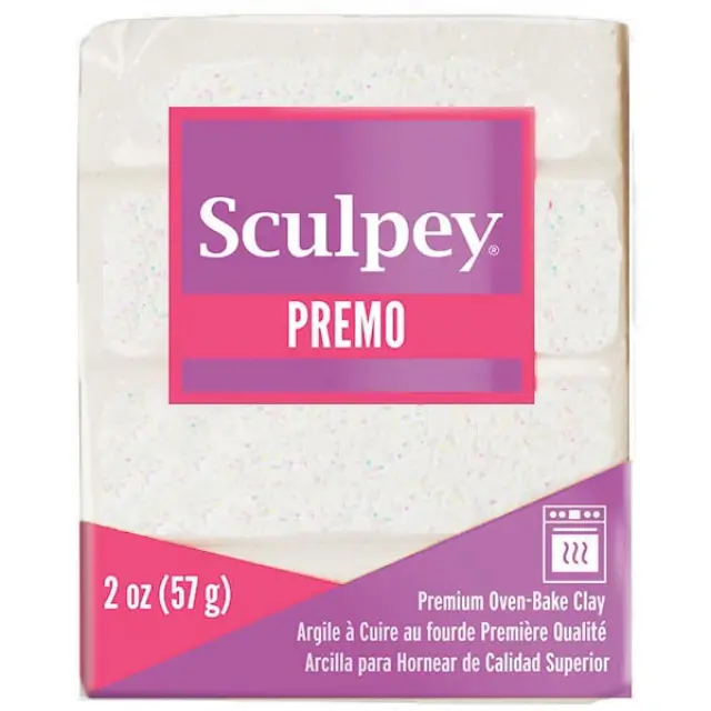 Πολυμερικός Πηλός Premo Sculpey - 5057 Frost White Glitter - 57gr