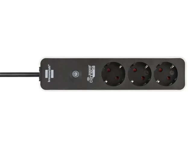 Πολύπριζο Smart Brennenstuhl - 3x Schuko - WiFi - Διακόπτη On/Off - Καλώδιο 1.5m - White/Black150184 2