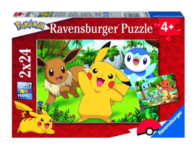 Ravensburger Puzzle: Pokemon Pikachu and Pals (2x24pcs) (05668)