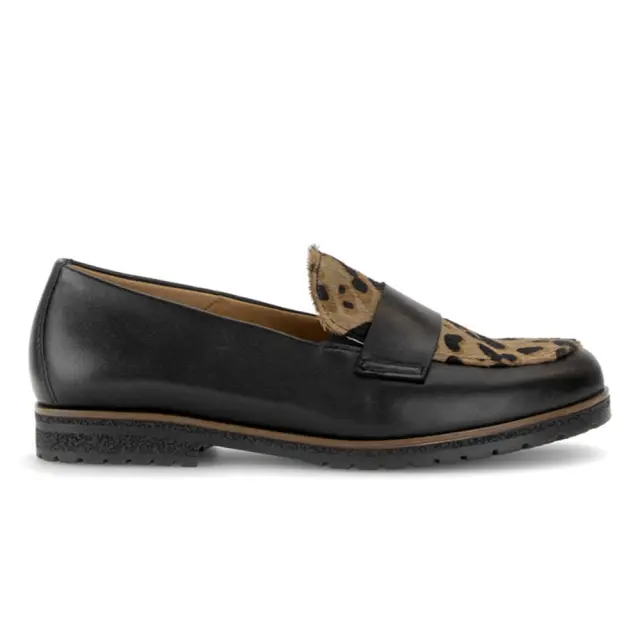 Gabor Μοκασίνια-Loafers Γυναικείο δέρμα Μαύρο GAB/400501 004-BLAC/SAND - 40
