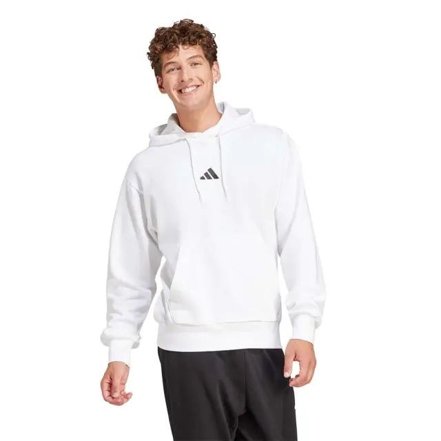 adidas Sportswear Men's Feelcozy Hoodie Άσπρο JE3808 (adidas Sportswear)