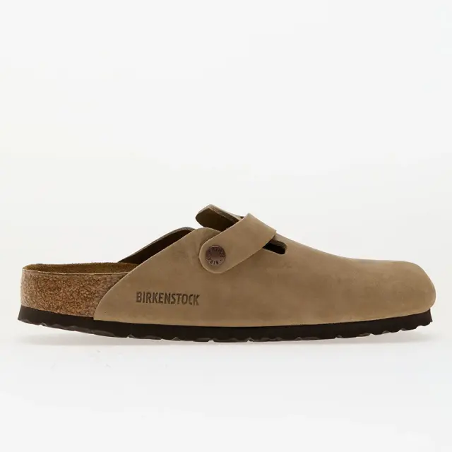 Ανατομικά Δερμάτινα Σαμπό Birkenstock Boston 0960811 Tobacco Regular Fit Πούρο - 40