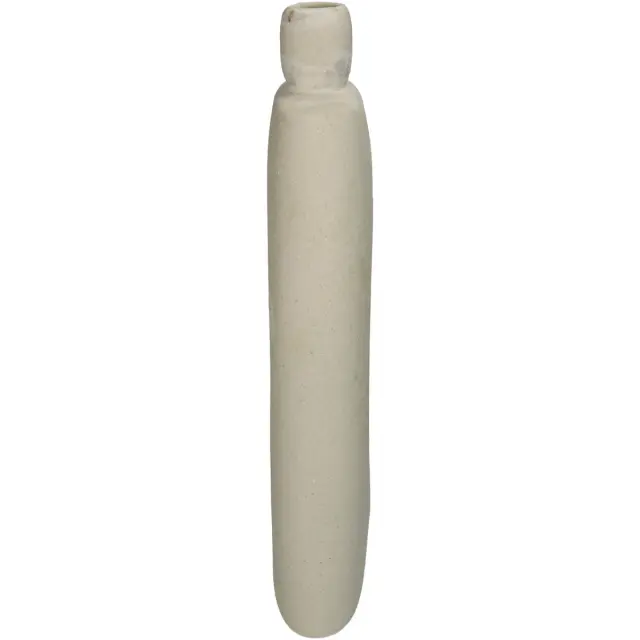 Βάζο Εκρού Κεραμικό 13x5.7x35cm 2