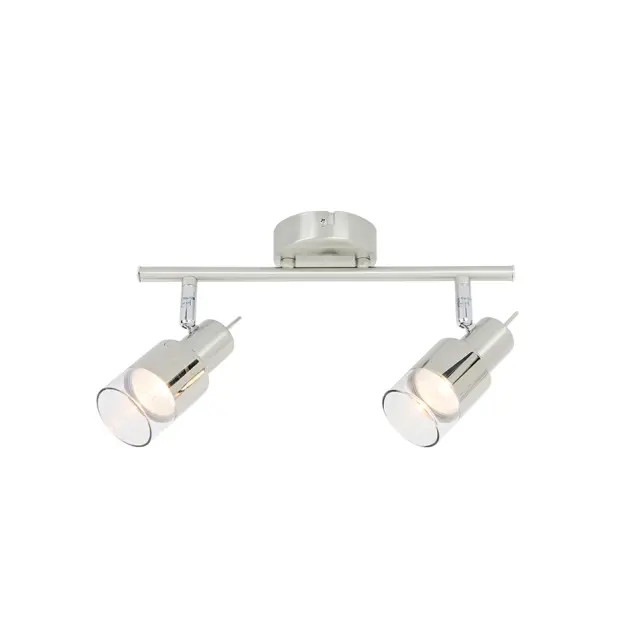 AcaLight Offer NETTO ΦΩΤΙΣΤΙΚΟ ΟΡΟΦΗΣ ΧΡΩΜΙΟ ΜΕΤΑΛΛΙΚΟ ΣΥΜΒΑΤΙΚΟ 2ΧGU10 IP20 418Χ134mm