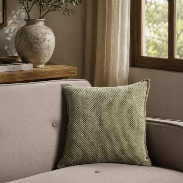 Μαξιλαροθήκη Αδιάβροχη Pearl 15 Sage Green TEORAN 45x45cm
