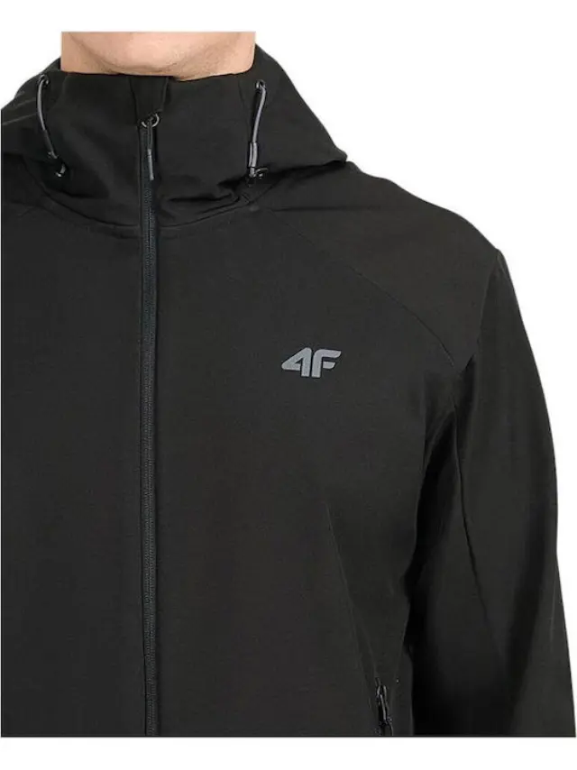 4F Χειμωνιάτικο Μπουφάν Softshell Αδιάβροχο και Αντιανεμικό Μαύρο 4FWAW26TSOFM608-20S - 2XL 3