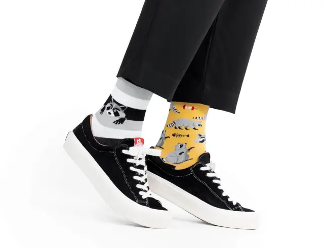 Κάλτσες Raccoon Bandit Many Mornings με μέγεθος 43-46 - ΕνηλίκωνRaccoon Bandit Regular 43-46 2