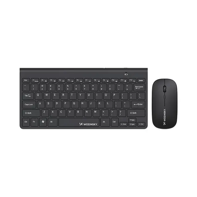 Wozinsky Wireless Keyboard & Compact Mouse Set Black