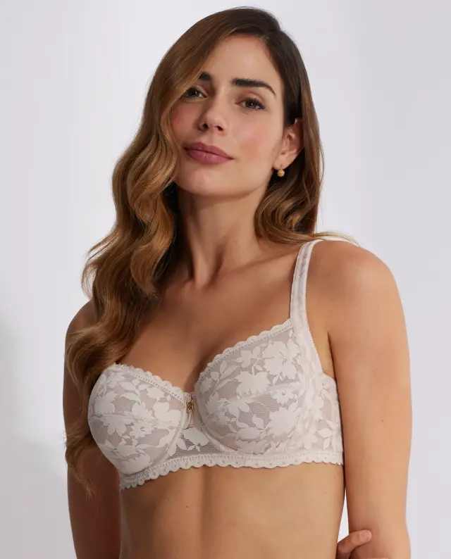Selmark Gabrielle Σουτιέν Full Cup Με Δαντέλα Make Up - 75D
