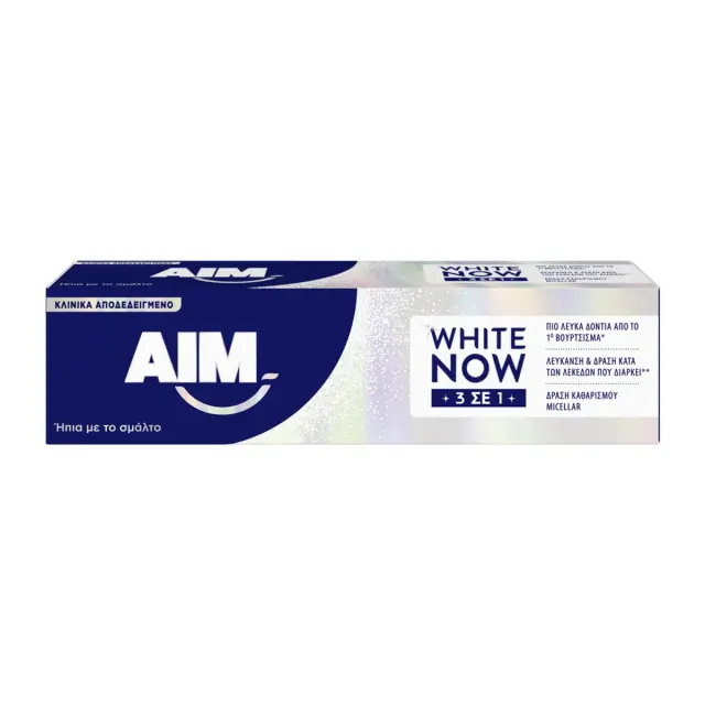 AIM Οδοντόκρεμα White Now 3 in 1 Λεύκανσης 75ml