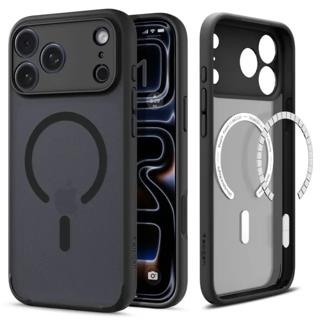 Θήκη Spigen Ultra Hybrid Magsafe για Apple iPhone 17 Pro Max iPhone 18 Pro Max Ημιδιάφανο Μαύρο