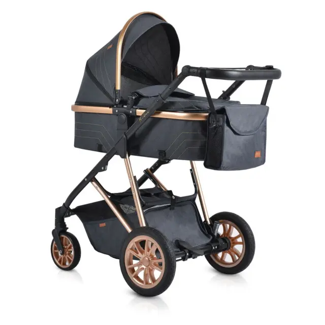 MONI - Baby stroller Midas 3 in 1 black - 3800146235796 2
