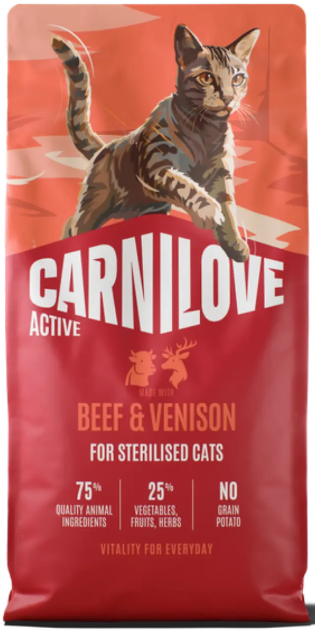 Carnilove Grain Free Cat Adult Active Sterilised Beef & Venison 400gr Μονόχρωμο