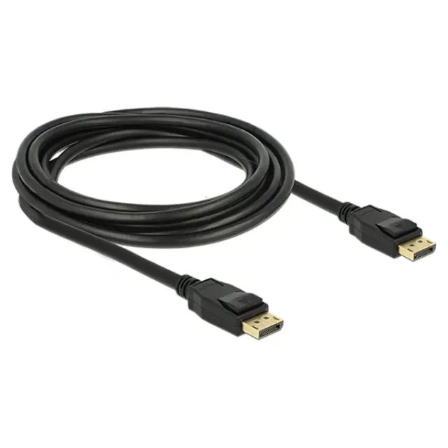 Καλώδιο Delock DisplayPort 1.2V M/M 4K Black 3.0m (83807)