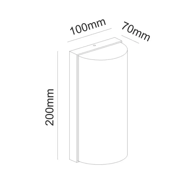 LED SMD WALL LUMINAIRE 10W 560LM 138° 230V AC 3.000K DARK GREY CRI80 IP65 30.000HRS / LG1322G 3