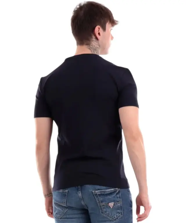 Guess - Ανδρικό T-shirt Short Sleeved Regular Fit M2YI24J1314-G7V2 Μπλε - XS 2
