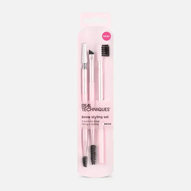 Real Techniques Σετ 3τμχ με Πινέλα Μακιγιαζ για Φρύδια Brow Styling Set