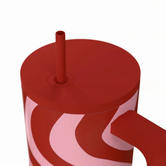 Estia Θερμός Straw Tumbler Xl Save The Aegean 900Ml Coral Waves 3