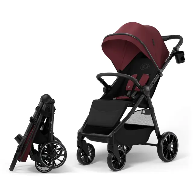 Kinderkraft GRANDE 2 Καρότσι Περιπάτου Dark Ruby