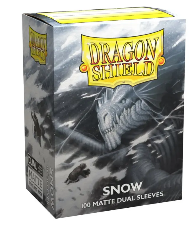 Dragon Shield Dual Matte Sleeves - Snow 'Nirin' (100 Sleeves)