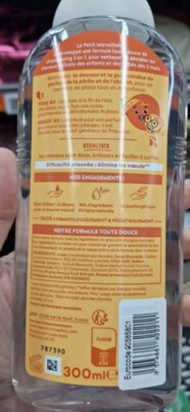 Le Petit Marseillais Σαμπουάν 2 σε 1 Kids Apricot Peach 300ml(ροδάκινο-βερίκοκο) 2
