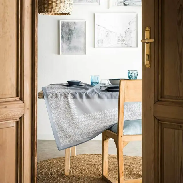 ΤΡΑΠΕΖΟΜΑΝΤΗΛΟ 135x135 GOFIS HOME CELESTINA Μπλε 198/ 01
