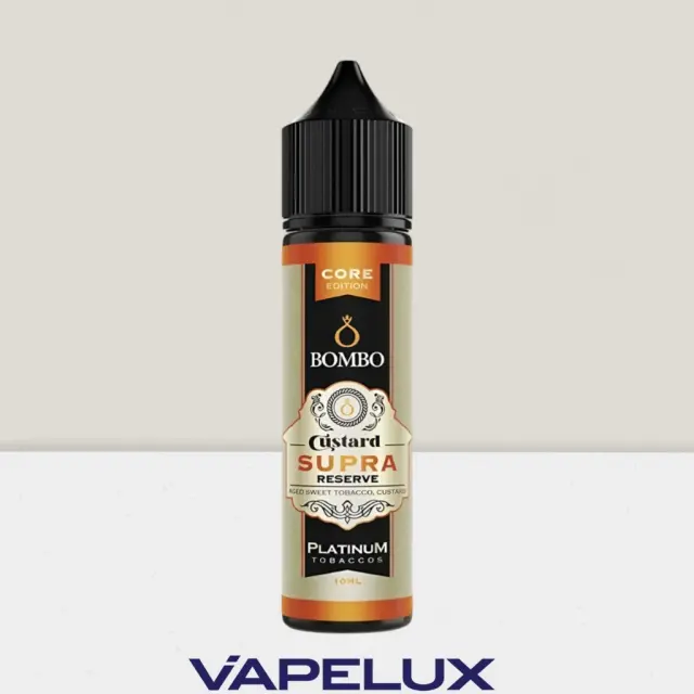 Bombo Platinum Tobaccos Custard Supra Reserve Core Edition 10ml/60ml 60ml Ημικαπνικά 2