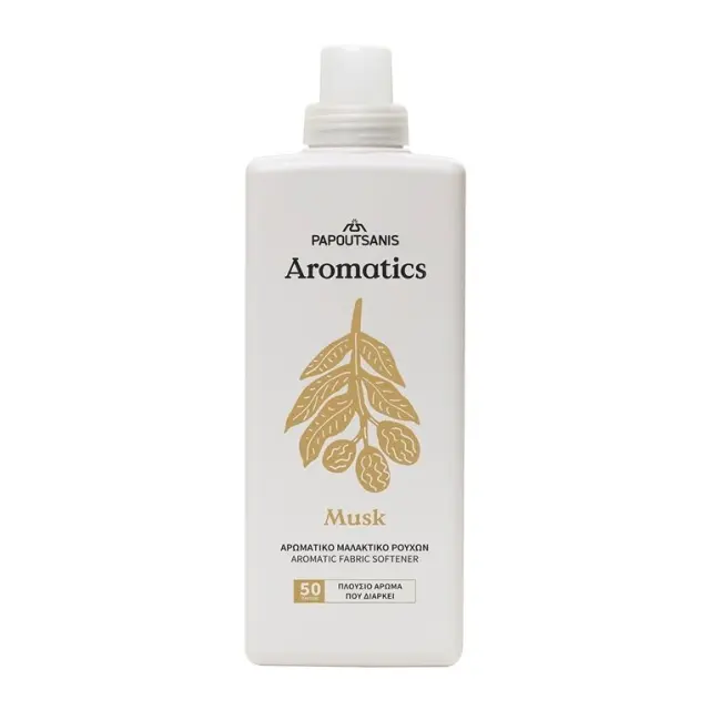 Papoutsanis Aromatics musk Μαλακτικό Ρούχων, 50μεζούρες (1000ml)