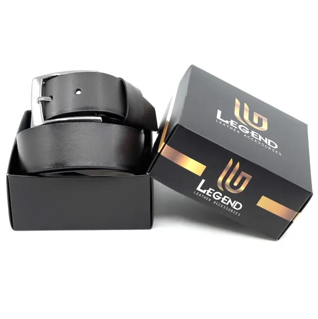 Καφέ Ζώνη P.U. Leather 4 cm - 135cm 3