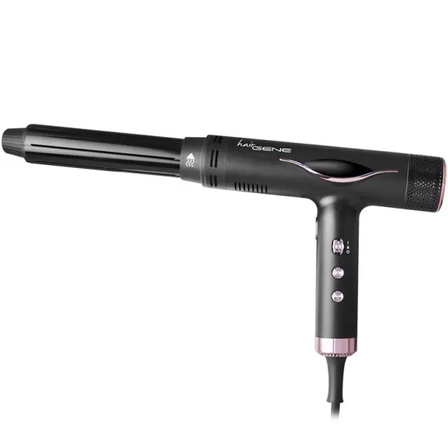 Hair Gene High Performance Hairdryer 2.0 Πιστολάκι Μαλλιών 1800-2500W Silver + Curling Kit 2