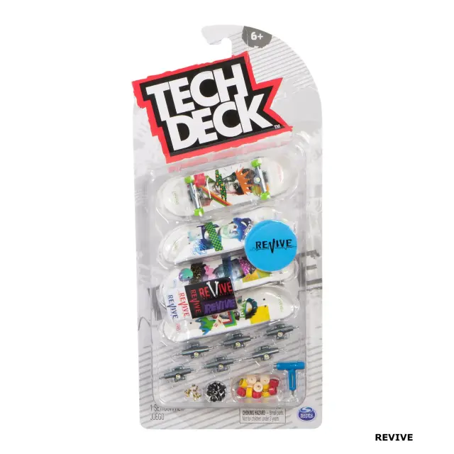 TECH DECK Fingerboard 4 Pack με Ανταλλακτικά 2