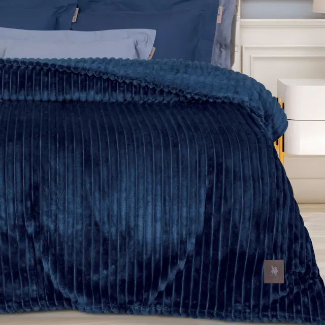 Κουβέρτα 220X240 Υπέρδιπλη 400gsm Essential Greenwich Polo Club 3487 Blue 100% Πολυέστερ 2