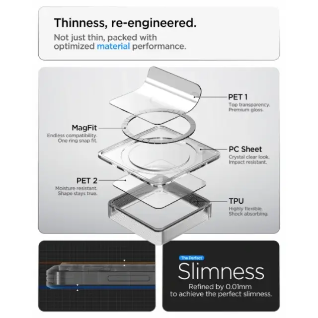 Spigen Ultra Hybrid Mag Magsafe Galaxy S26+ Plus Clear/white 3