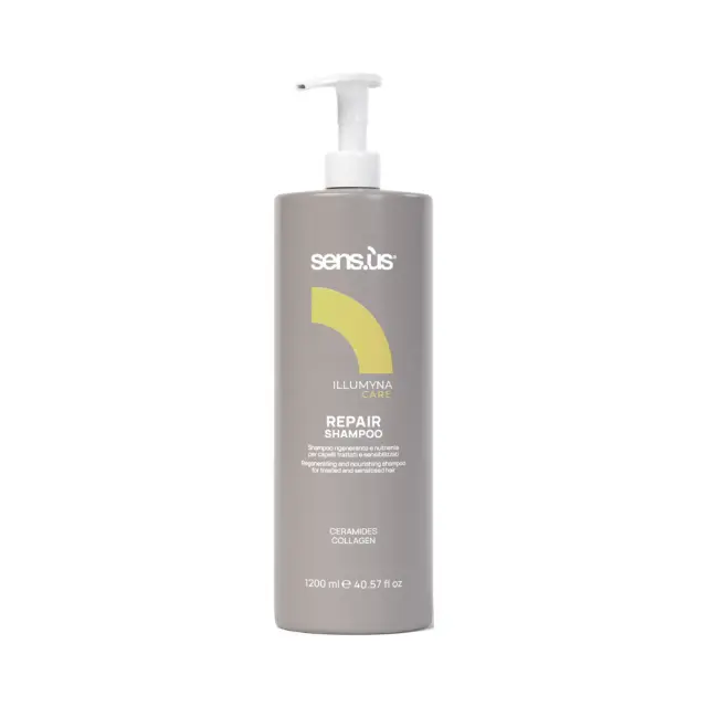 Illumyna Care Repair Shampoo 1200ml by Sensus - για Θρέψη Και Αναδόμηση Ταλαιπωρημένων Εύθραυστων και Χημικά Επεξεργασμένων Μαλλιών