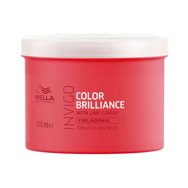 Wella Professionals Invigo Color Brilliance Mask with Lime Caviar Fine to Medium Colored Hair protective mask for fine and coloured hair 500 ml