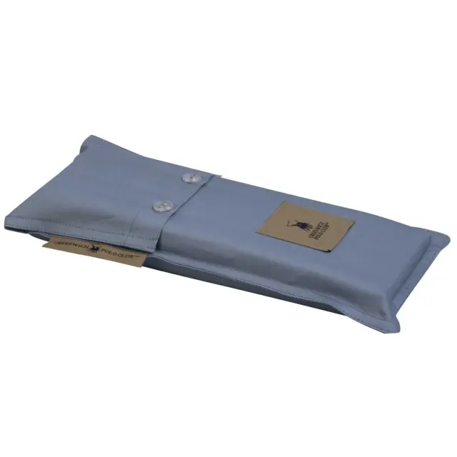 Ζεύγος Μαξιλαροθήκες 50Χ70 Oxford Cozy Βαμβακοσατέν Greenwich Polo Club 2253 Μπλε