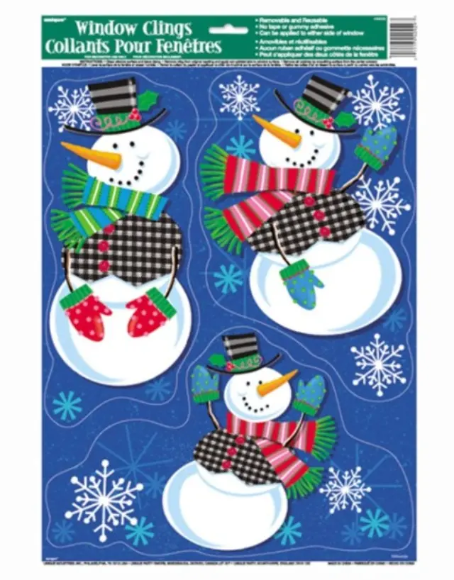 Αυτοκόλλητα Παραθύρου Χιονάνθρωπος Jolly Snowman