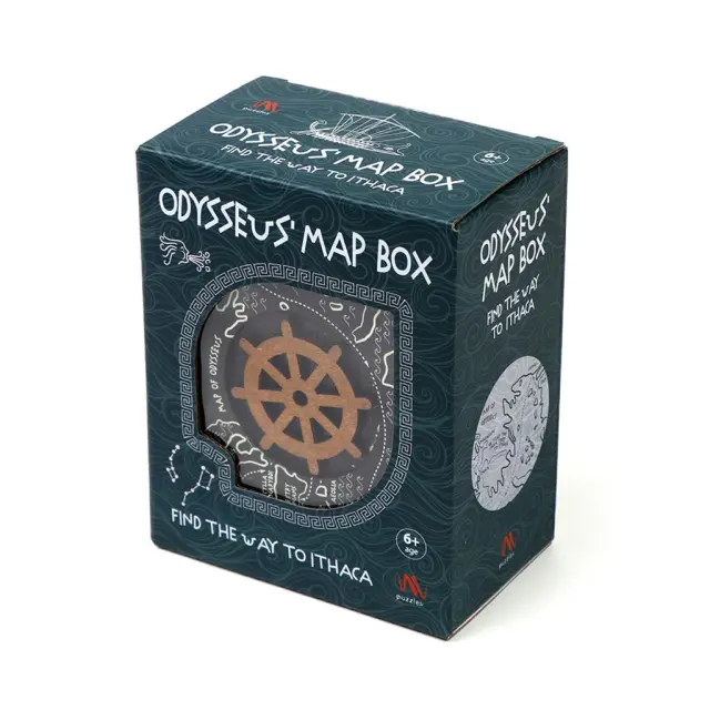 Mathv Ξύλινο Παιχνίδι Γρίφος / Puzzle Game: Odysseus' Map Box