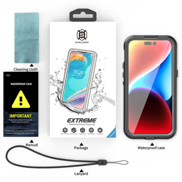 ShellBox - Waterproof IP68 Case - Samsung Galaxy A55 5G - Black 2