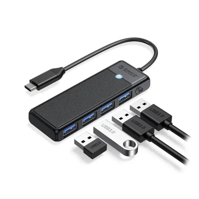 Orico Docking Station PAPW4A-C3 4x USB-A 3.0 0.15m Black
