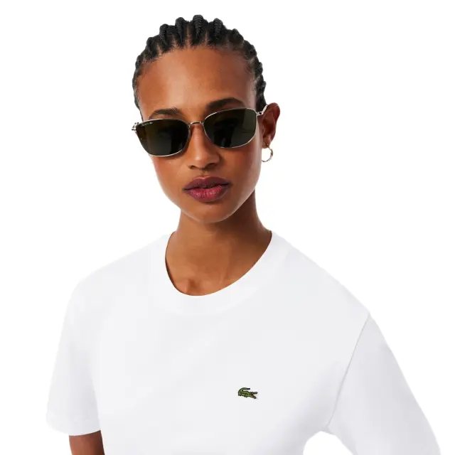 Lacoste γυναικείο t-shirt με λογότυπο relaxed fit 3TF7215-1 2