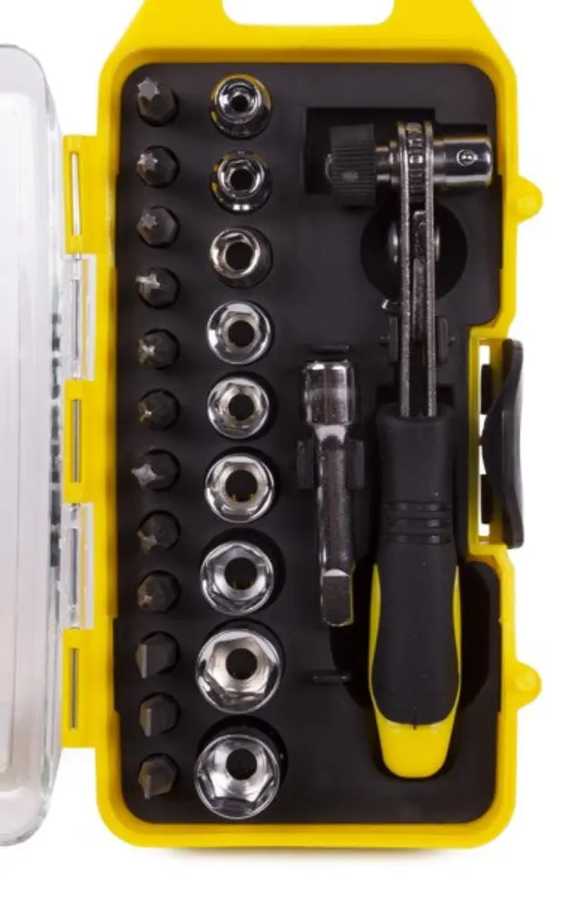 Bit - socket set + ratchet 23 pieces