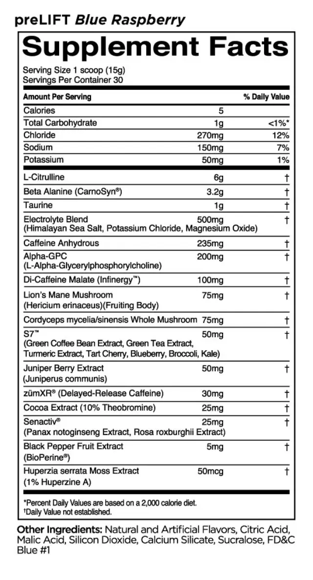 Rule1 Prelift Blue Raspberry, 420 g 2