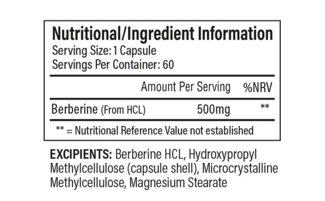 Berberine 500mg 60caps (TbJP) 2