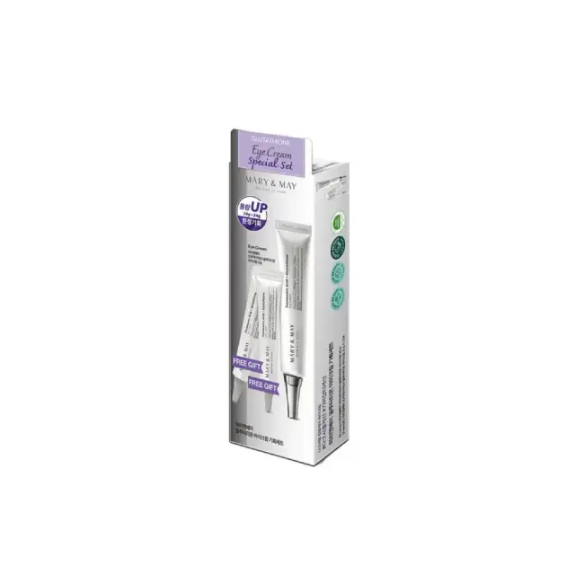 Mary & May Glutathione Eye Cream Special Set Κρέμες Ματιών για Αντιμετώπιση Μαύρων Κύκλων, Λεπτών Γραμμών και Ανομοιόμορφου Τόνου Δέρματος, 30gr+12gr x 2